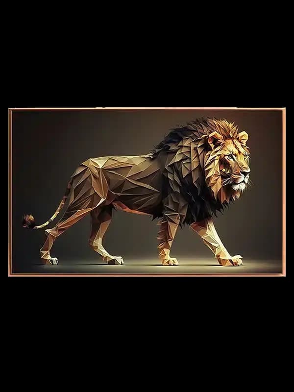 Lion Sculpture Plakat