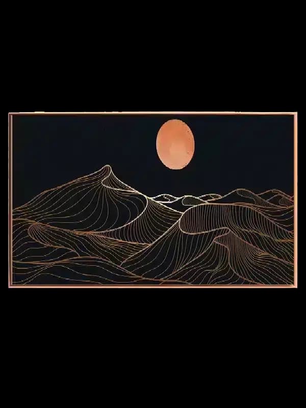 Contour Horizon Glow Plakat