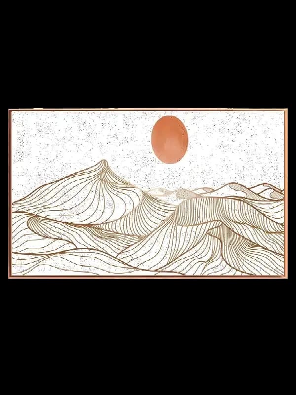 Sunlit Contour Waves Plakat