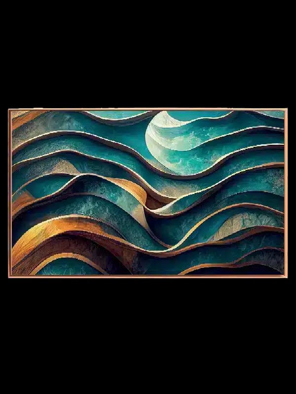 Curved Horizon Layers Plakat
