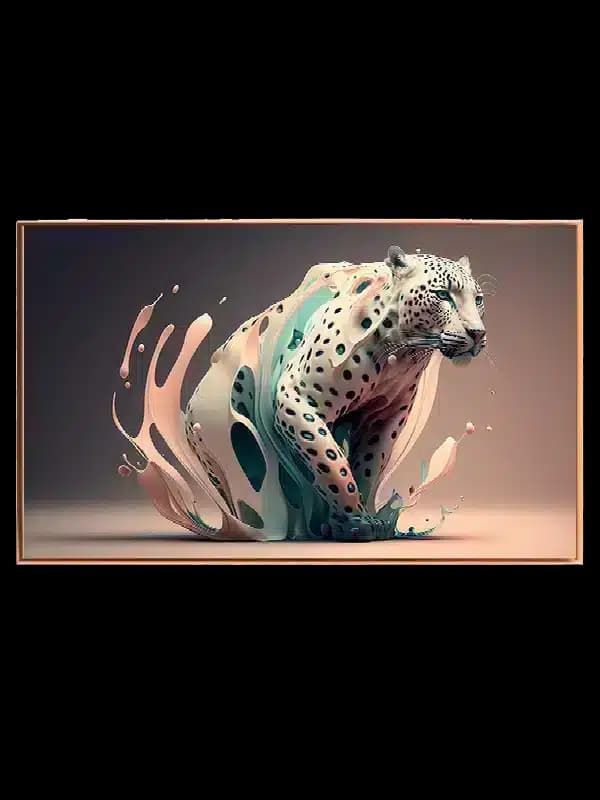Fluid Leopard Contours Plakat