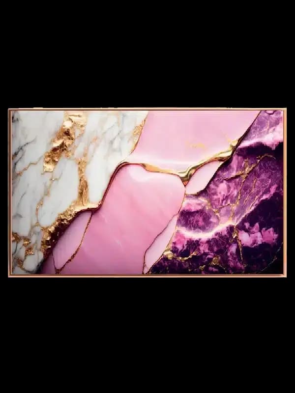Golden Veins Marble Plakat