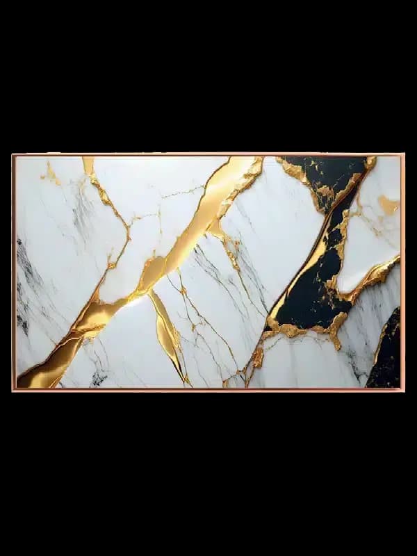 Golden Marble Veins Plakat