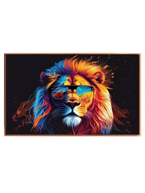 Lion With Glasses Plakat