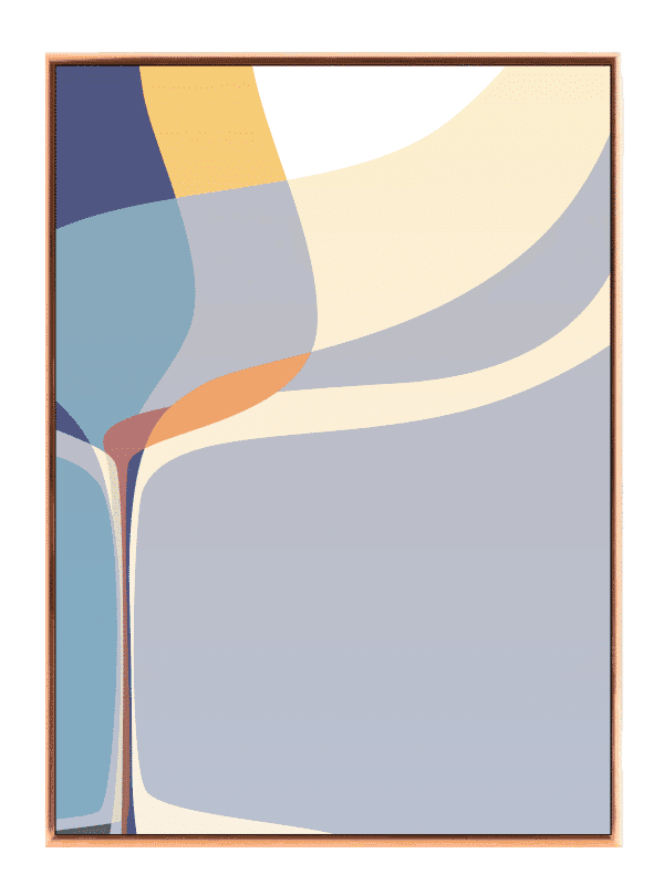 Curved Flow Layers Plakat