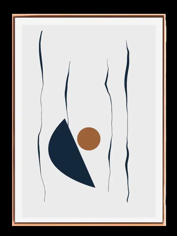 Curved Contours Plakat
