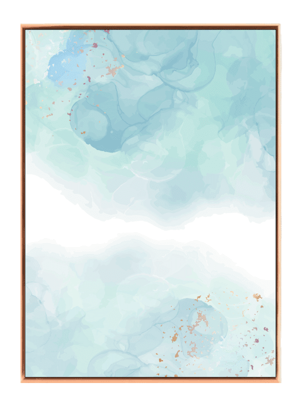 Mint Breeze Abstract Plakat