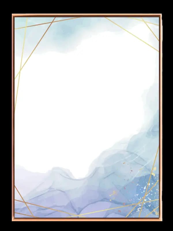 Aqua Veins Geometry Plakat