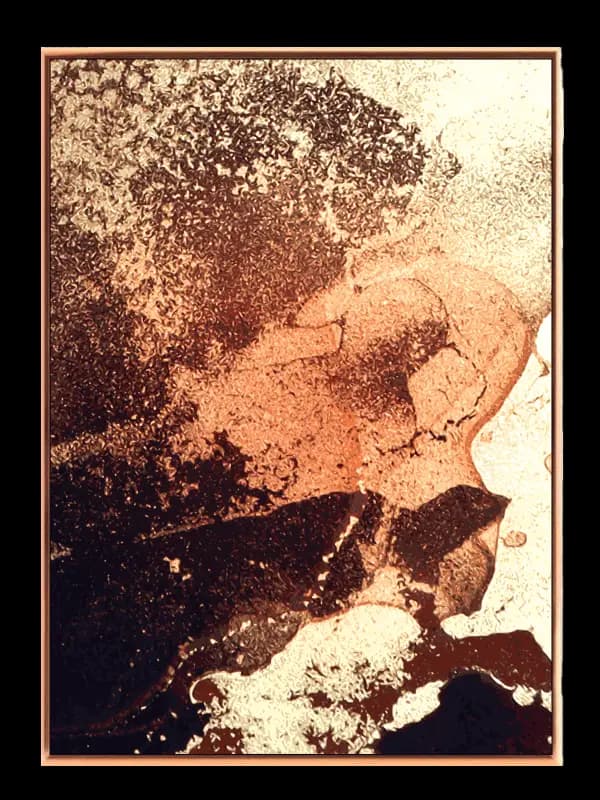 Rust Veins Contours Plakat