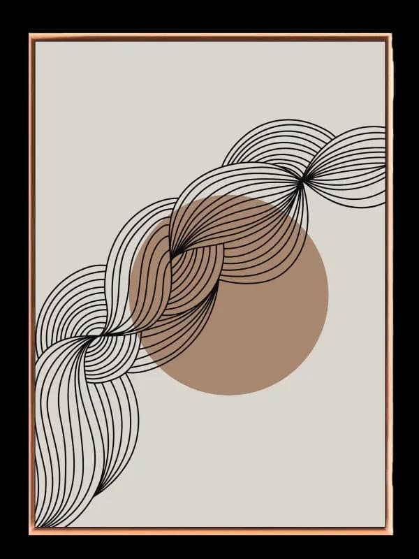 Contour Flow Orbit Plakat