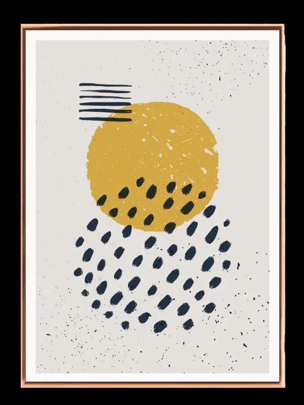 Golden Orb Dots Plakat