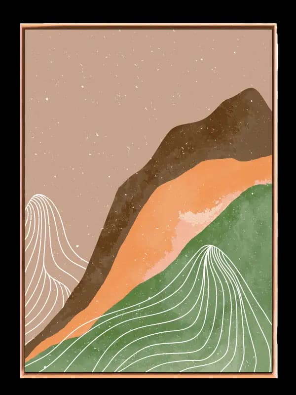 Flowing Earth Layers Plakat