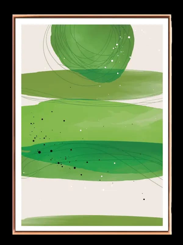 Verdant Layered Flow Plakat