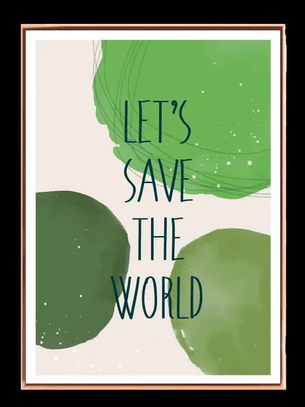 Save The World Plakat