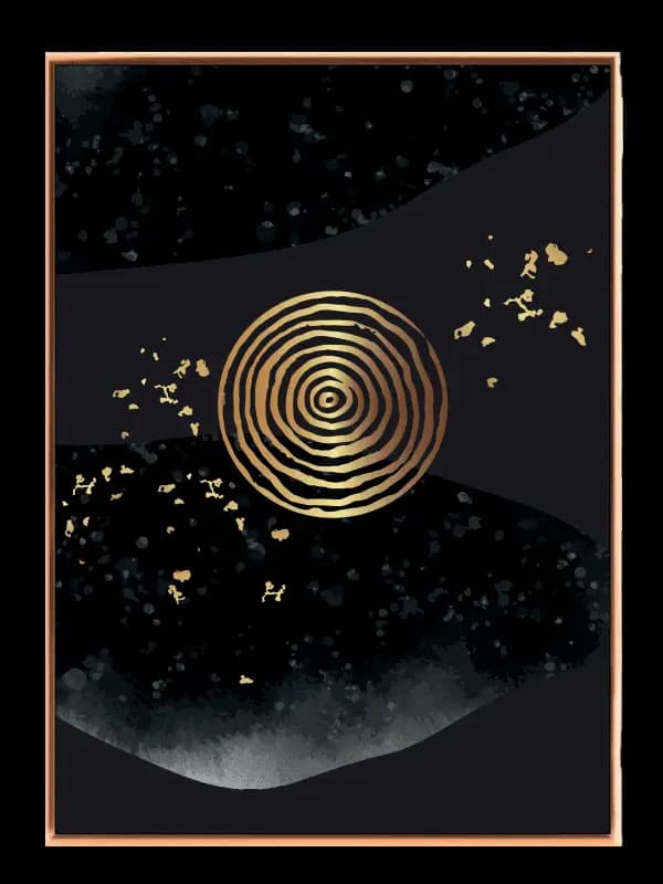 Golden Spiral Orbit Plakat