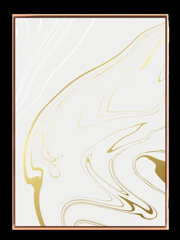 Golden Marble Veins Plakat