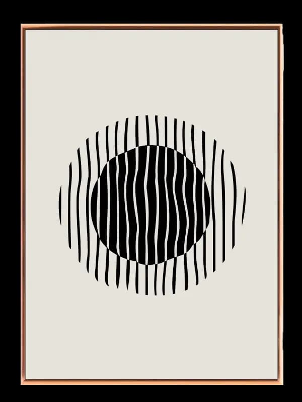 Warped Circle Veins Plakat