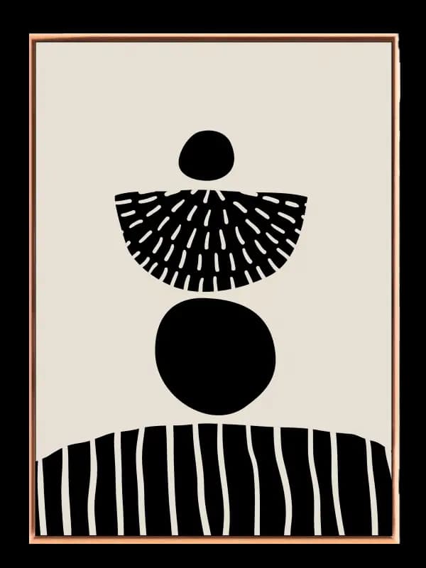 Balancing Shapes Harmony Plakat