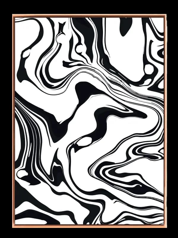 Liquid Marble Contours Plakat