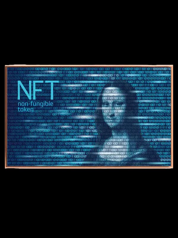 Digital Binary Silhouette Plakat