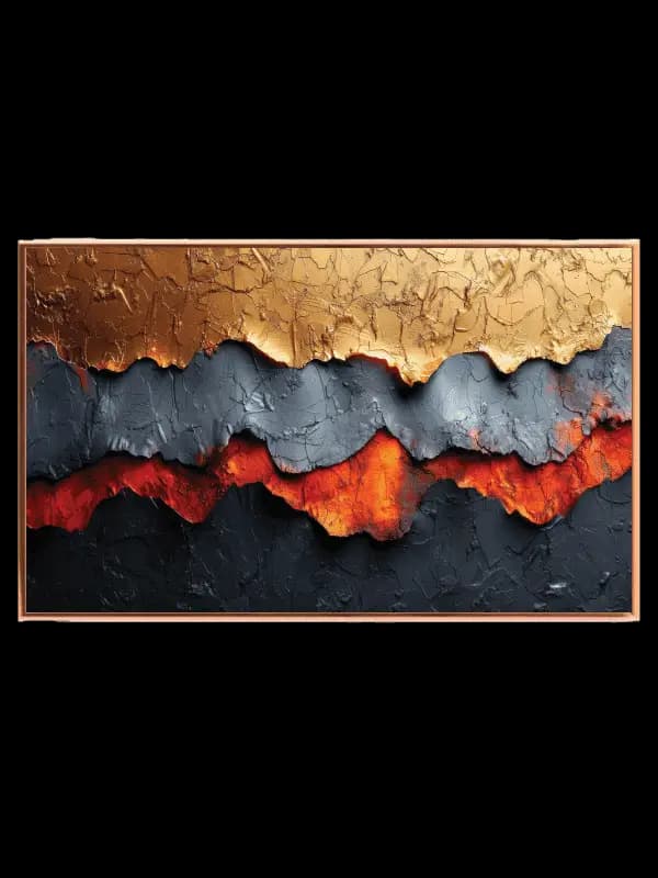 Molten Lava Contours Plakat