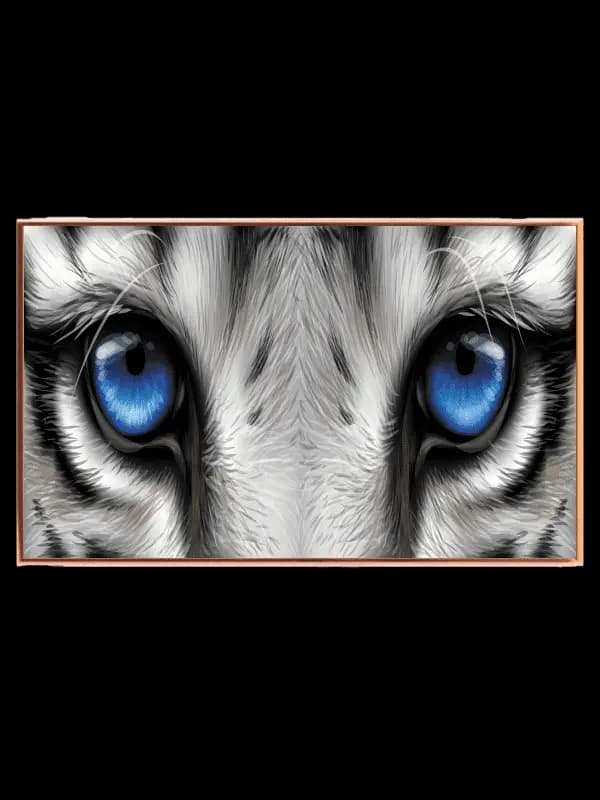 White Tiger Eyes Plakat