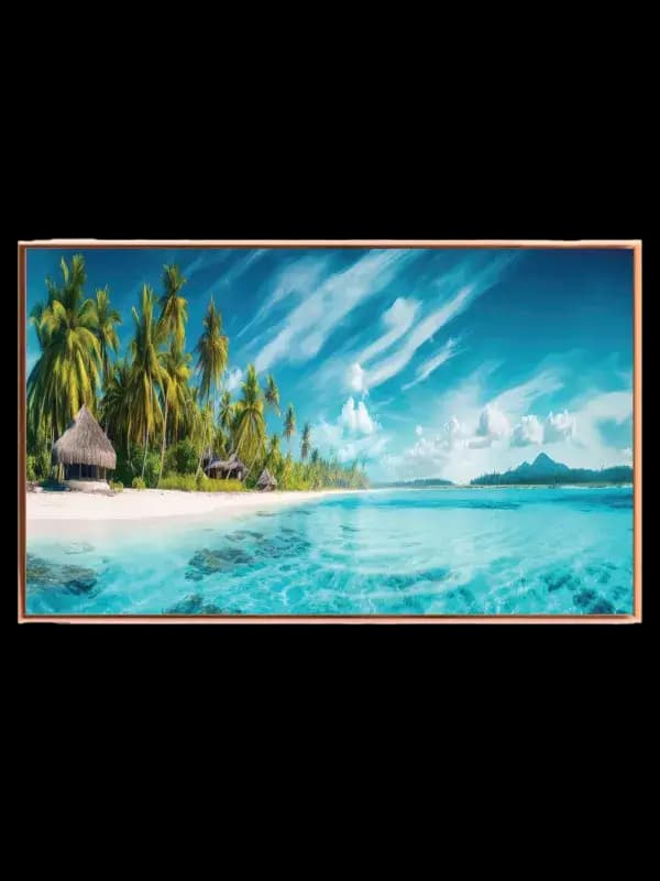 Tropisk Strandlandskab Plakat