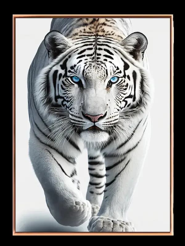 White Tiger Closeup Plakat