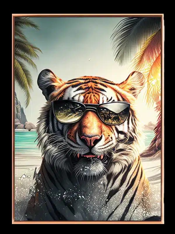 Tiger With Sunglasses Plakat