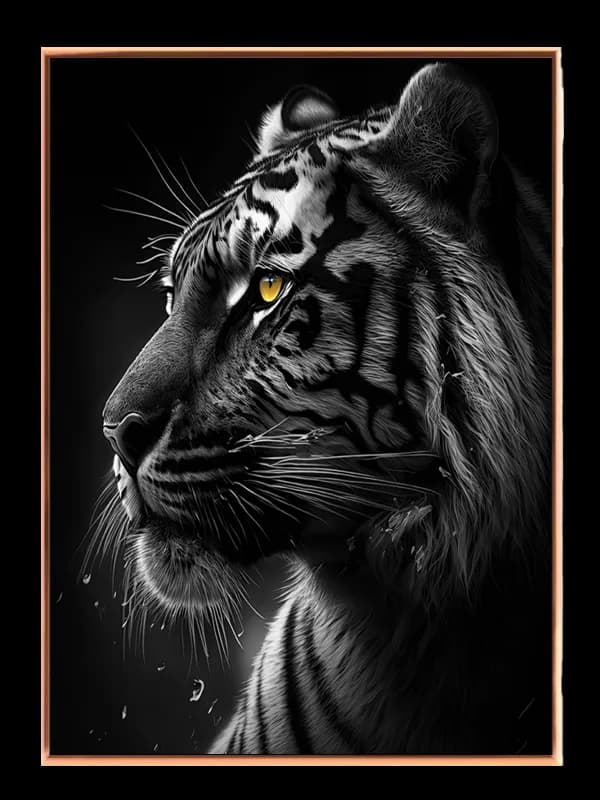 Tiger Profile Close Up Plakat