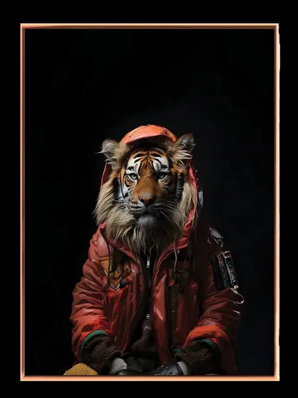 Tiger In Jacket Plakat